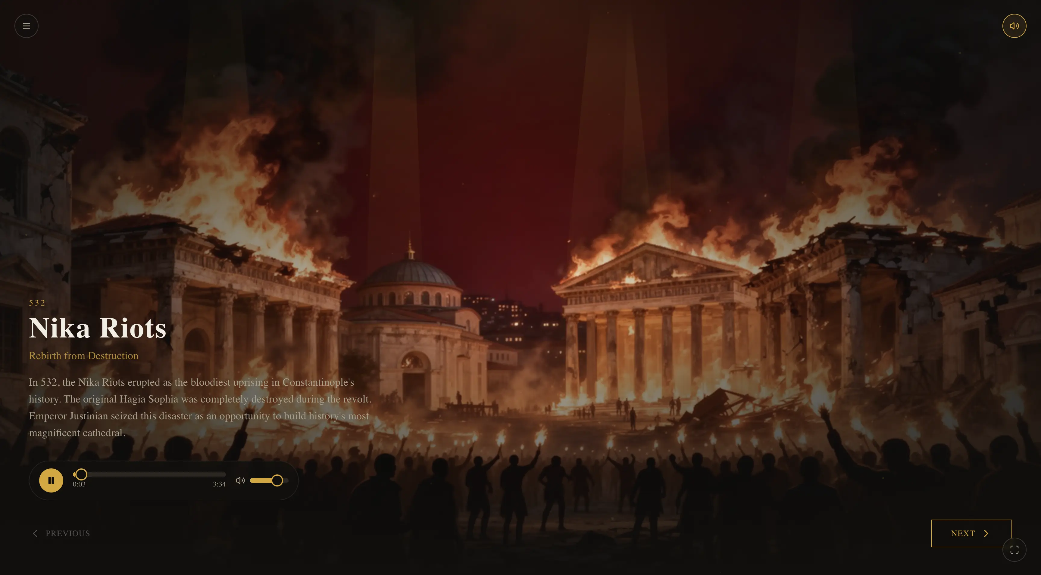 Hagia Sophia Stories — AI-narrated History