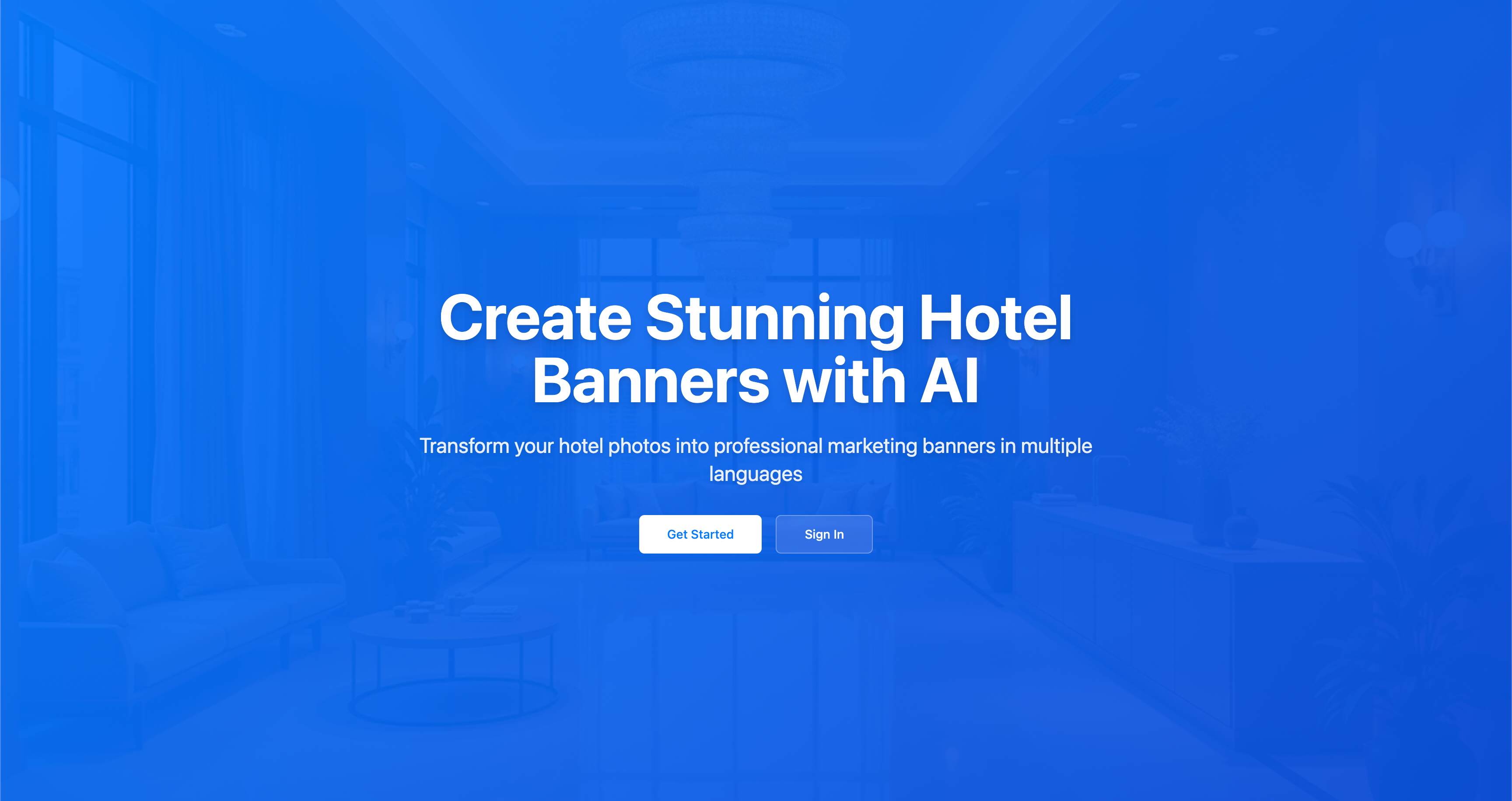 AI Hotel Banner Generator